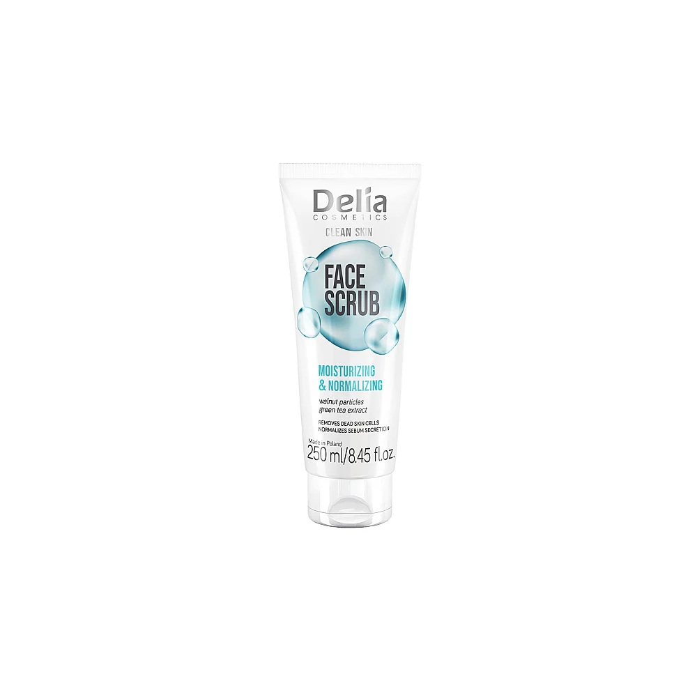 Buy Delia Moisturizing &amp; Normalizing Face Scrub - 250ml online with delivery in Erbil, Sulaymaniyah, Duhok, Baghdad, Basra, Najaf, Karbala, Babil, and all over Iraq - Details 2
