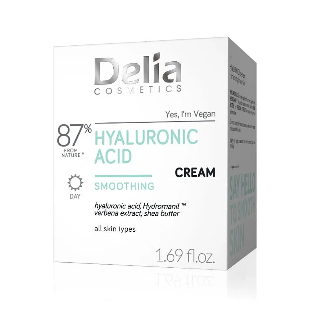Buy Delia Hyaluronic Acid Cream 87% Complex for Deep Hydration and Plump Skin 50ml online with delivery in Erbil, Sulaymaniyah, Duhok, Baghdad, Basra, Najaf, Karbala, Babil, and all over Iraq - Details 2