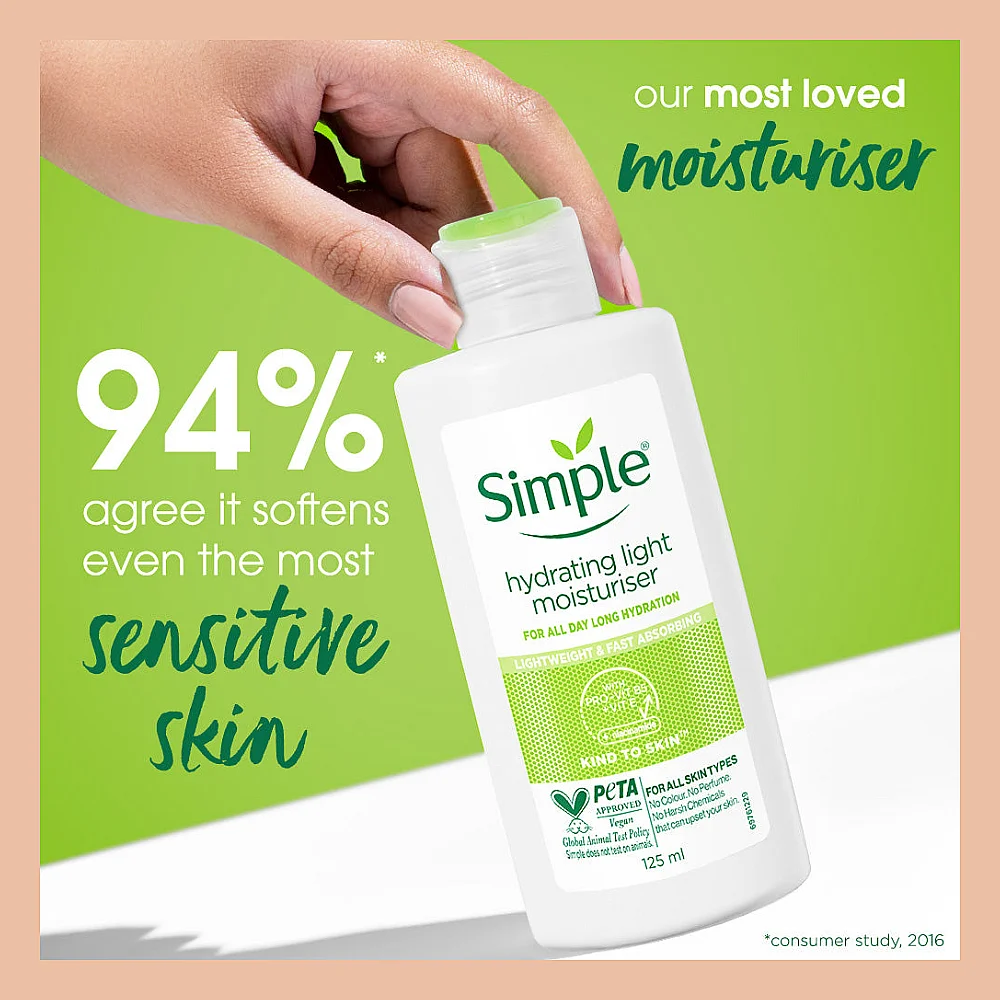 Buy Simple Hydrating Light Moisturiser for Sensitive Skin online with delivery in Erbil, Sulaymaniyah, Duhok, Baghdad, Basra, Najaf, Karbala, Babil, and all over Iraq - Details 3