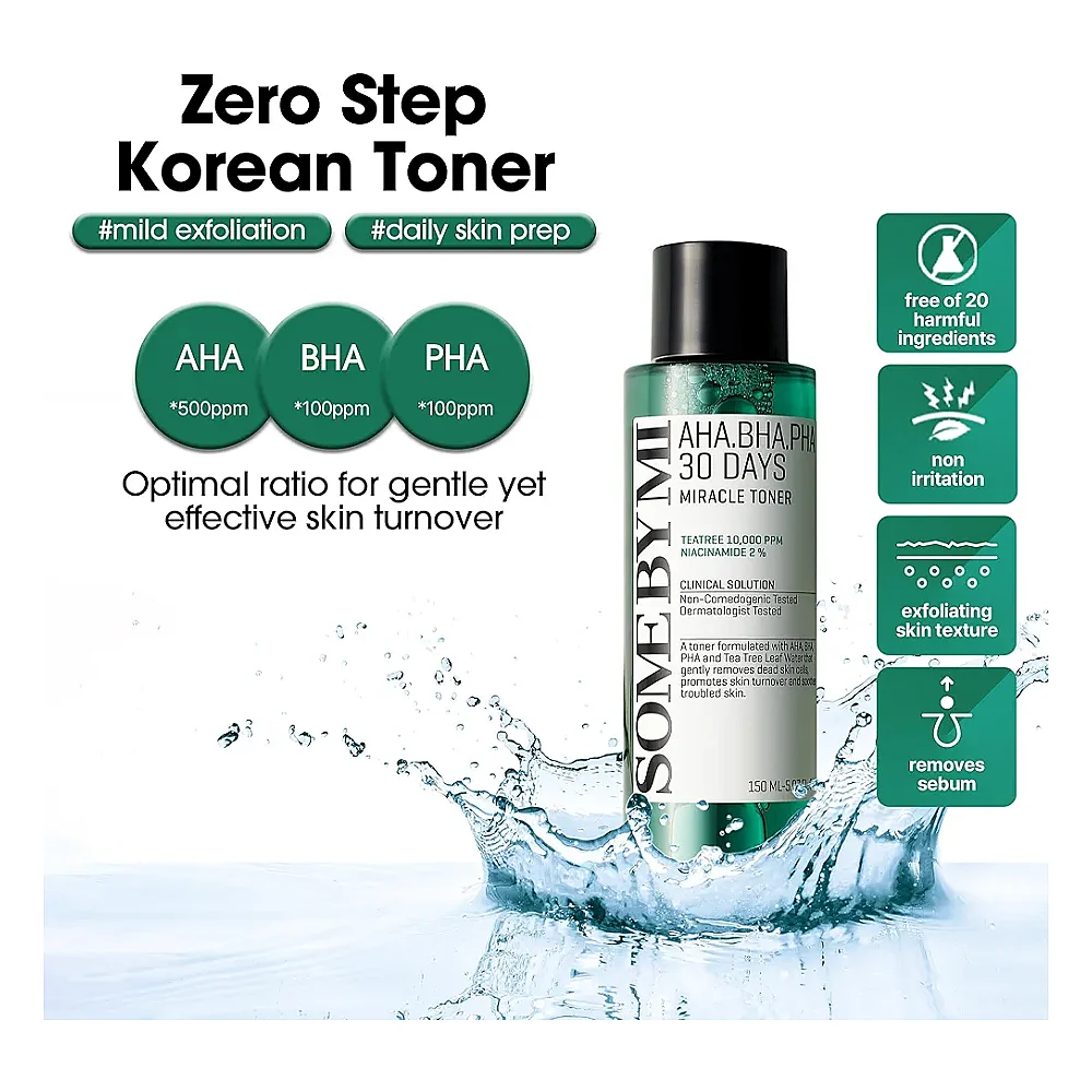 Buy Some By Mi AHA.BHA.PHA 30 Days Miracle Toner - 150ml online with delivery in Erbil, Sulaymaniyah, Duhok, Baghdad, Basra, Najaf, Karbala, Babil, and all over Iraq - Details 2