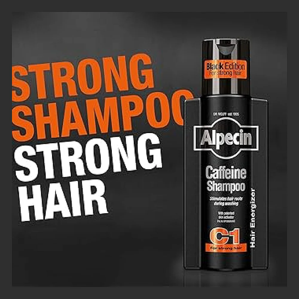 Buy Alpecin Black Edition Caffeine Shampoo - New Fragrance - 250ml online with delivery in Erbil, Sulaymaniyah, Duhok, Baghdad, Basra, Najaf, Karbala, Babil, and all over Iraq - Details 3