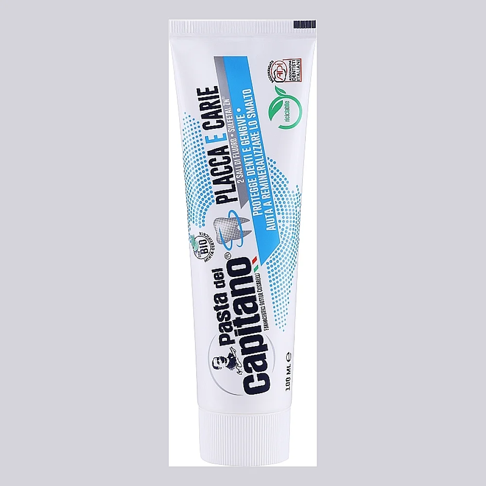 Buy Pasta Del Capitano Plaque and Caries Protection Toothpaste - 100ml online with delivery in Erbil, Sulaymaniyah, Duhok, Baghdad, Basra, Najaf, Karbala, Babil, and all over Iraq - Details 3