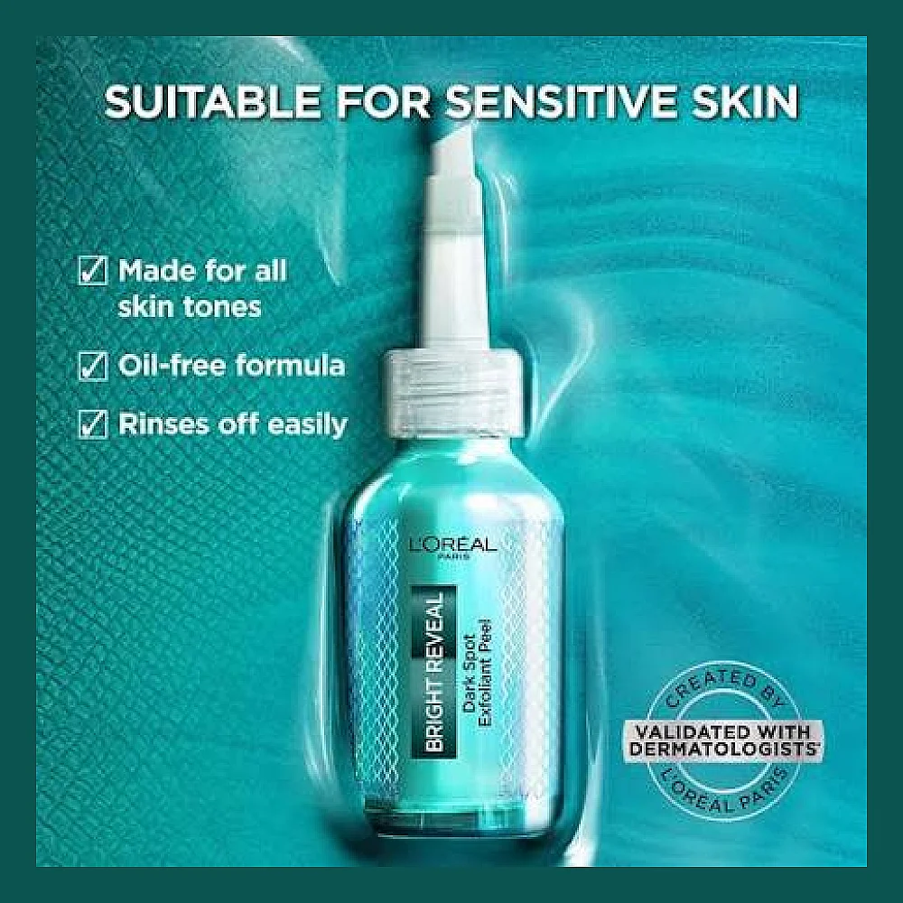 Buy Loreal Paris Bright Reveal Dark Spot Exfoliant Peel online with delivery in Erbil, Sulaymaniyah, Duhok, Baghdad, Basra, Najaf, Karbala, Babil, and all over Iraq - Details 2